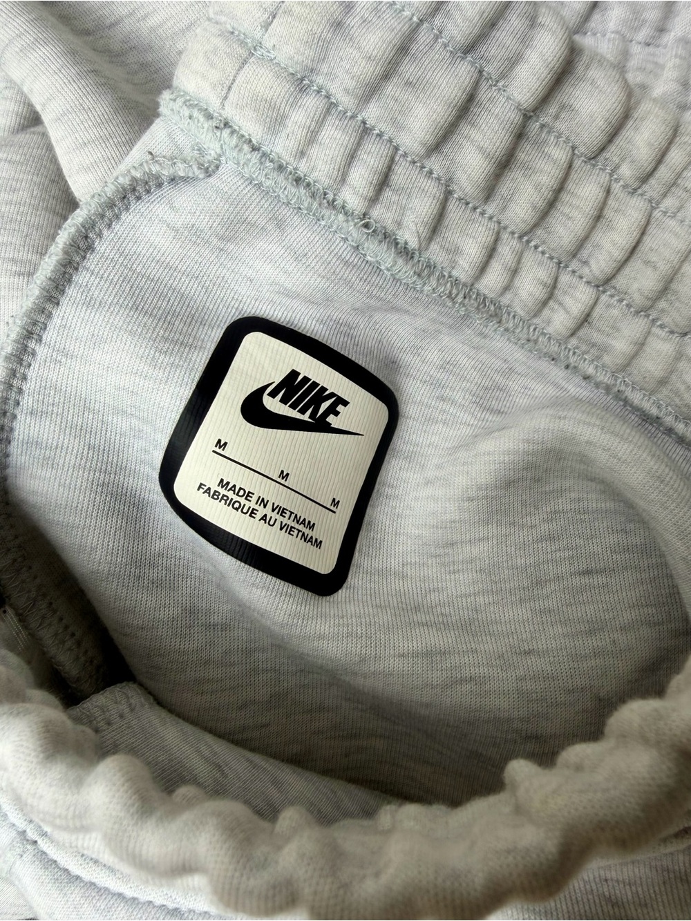 Nike Light Gray Sweatpants with Black Swoosh - Picture 2 of 3